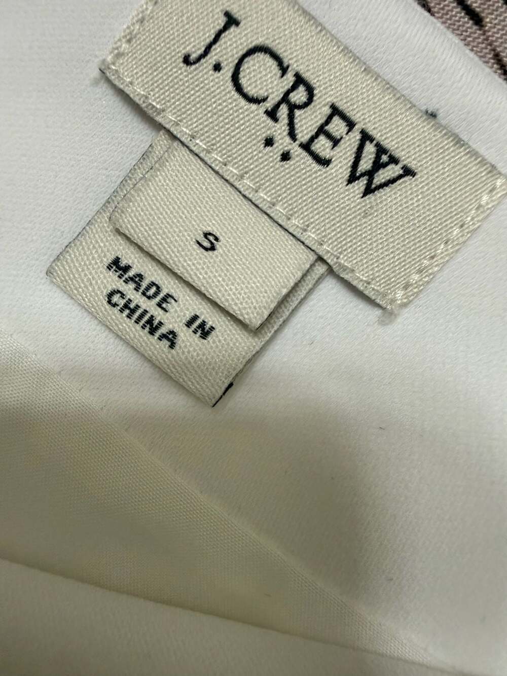 J.Crew Sleeveless Scalloped Hem Top Size S White Blouse